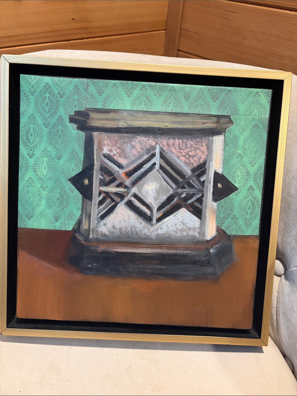 Original Jane Mayer Art Deco-Inspired Painting